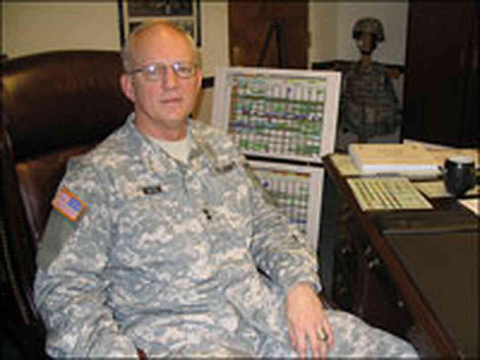 Maj. Gen. Robert Mixon in His Office