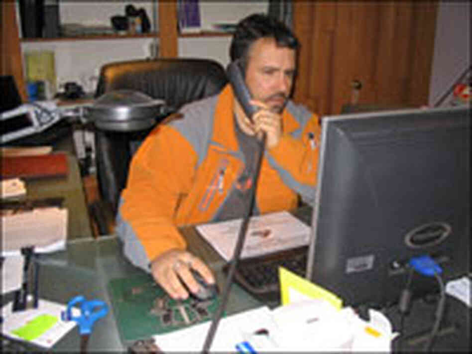 Andrew Pogany Talks on the Phone