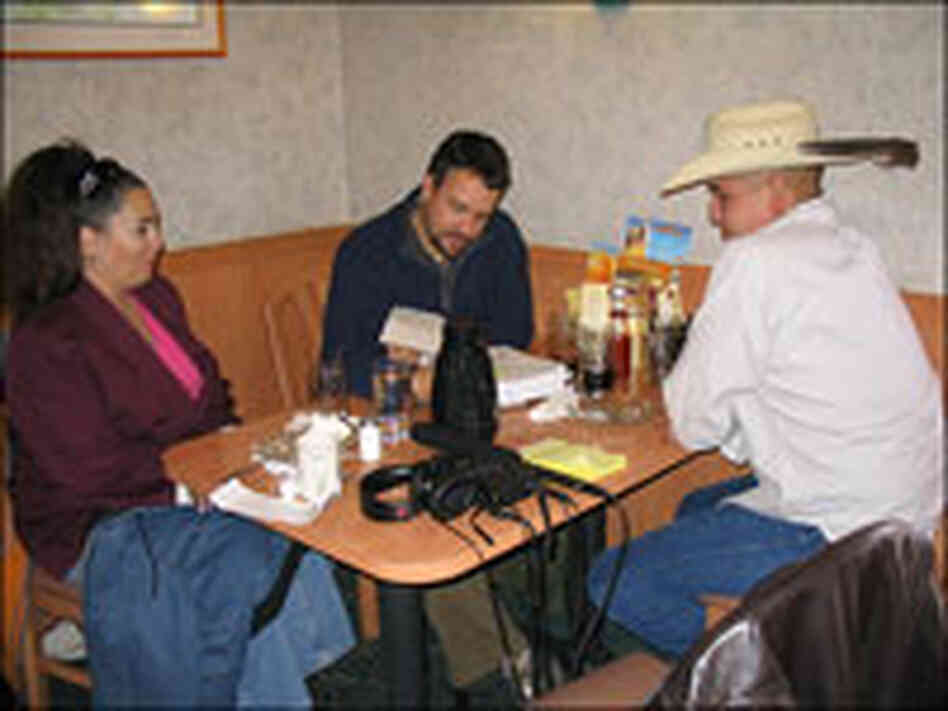 Pogany Meets with Soldier and Wife
