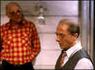Arthur Miller leans against wall; Dustin Hoffman in character Arthur Miller leans against wall; Dustin Hoffman in character