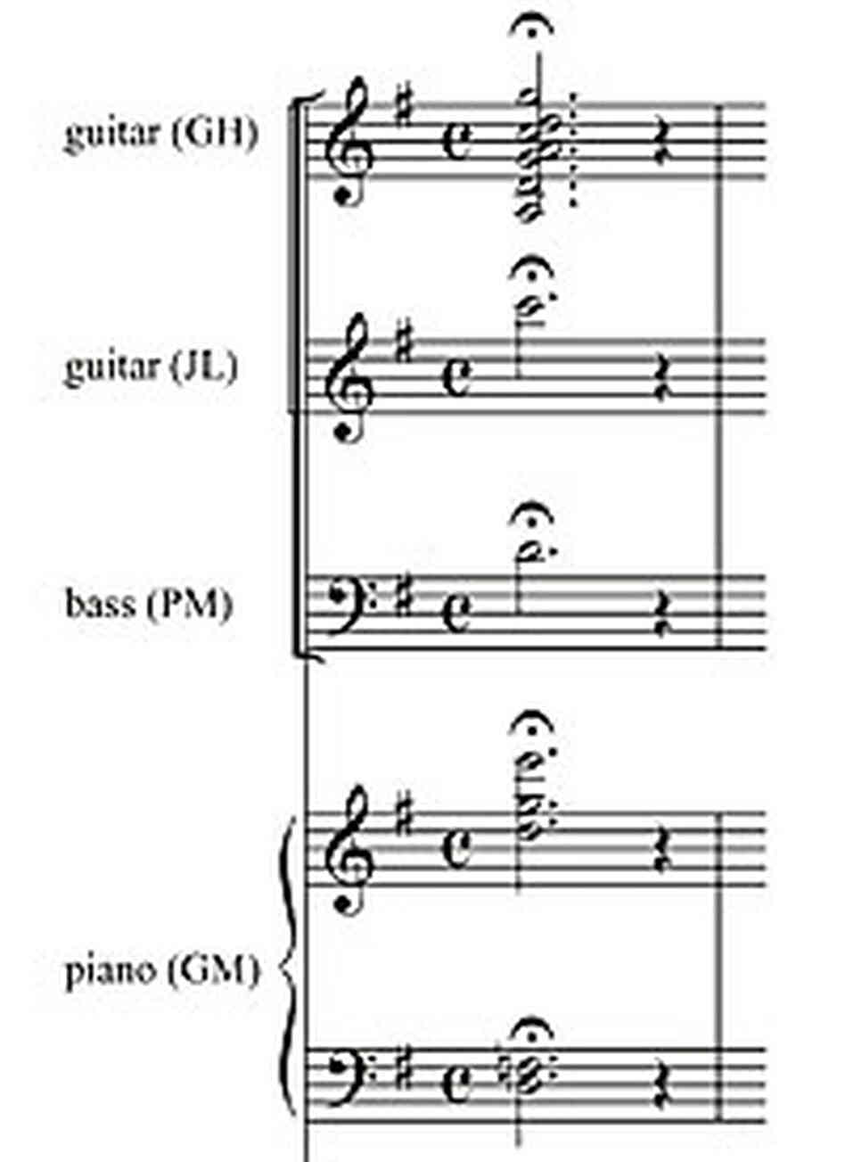 The Opening Chord Score The Opening Chord Score