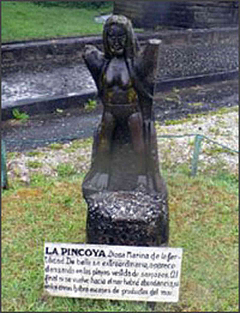 The sea goddess La Pincoya. The sea goddess La Pincoya.