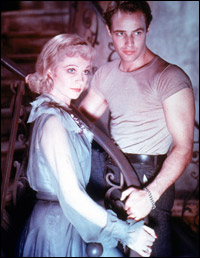Vivien Leigh and Marlon Brando in the film of 'A Streetcar Named Desire.
