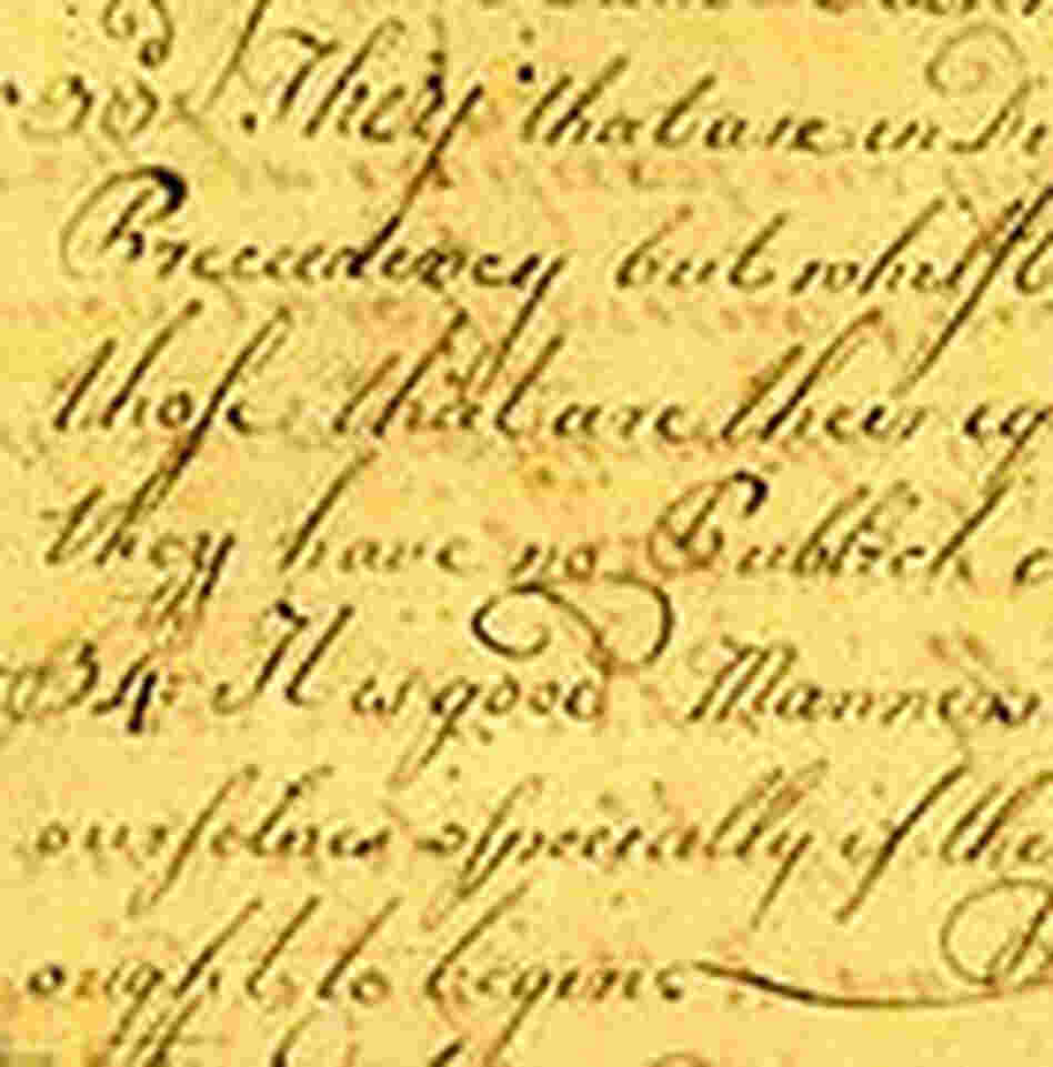 Manuscript of the Rules of Civility as copied out by George Washington Manuscript of the Rules of Civility as copied out by George Washington