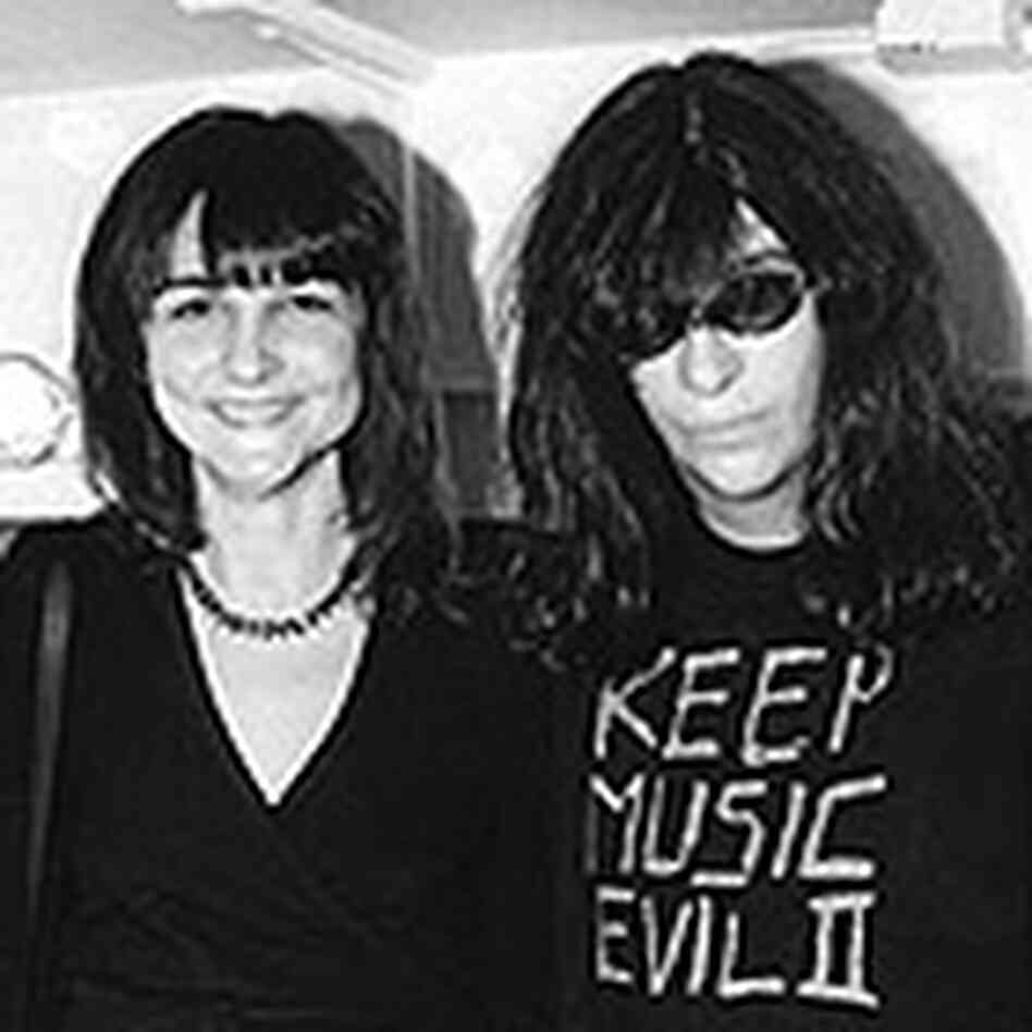 Jaan Uhelszki and Joey Ramone Jaan Uhelszki and Joey Ramone