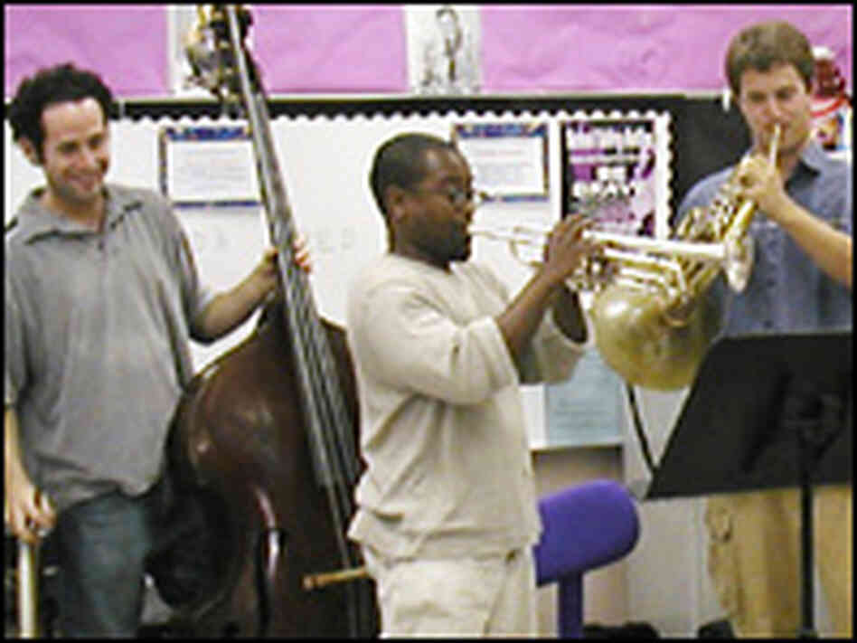 New World Symphony members visit North Beach Elementary School, Miami Beach.