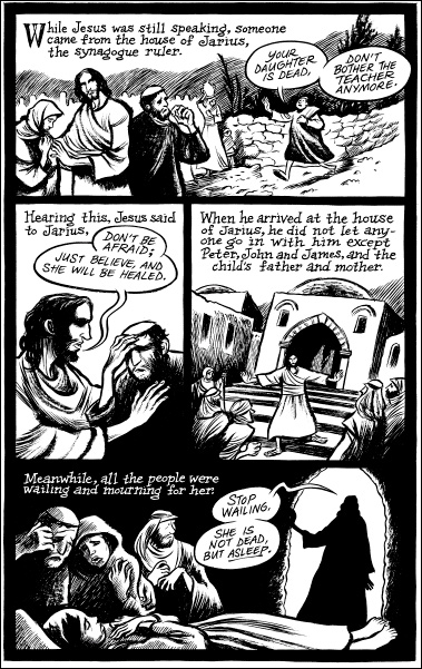 A panel from Craig Thompson's graphic novel 'Blankets'