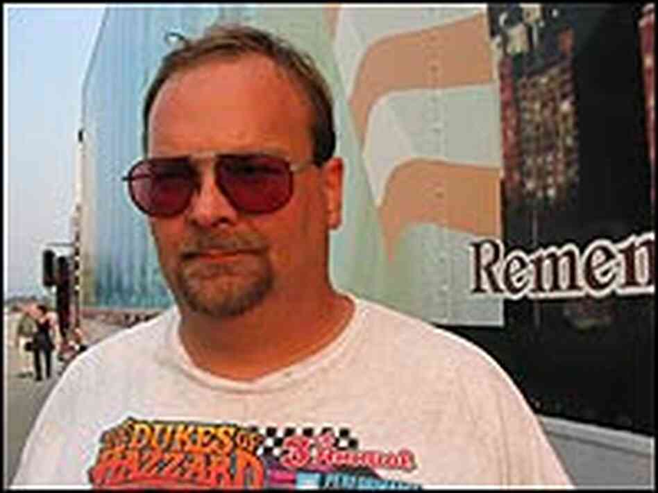 John Holmgren, the man behind the rolling memorial. John Holmgren, the man behind the rolling memorial.