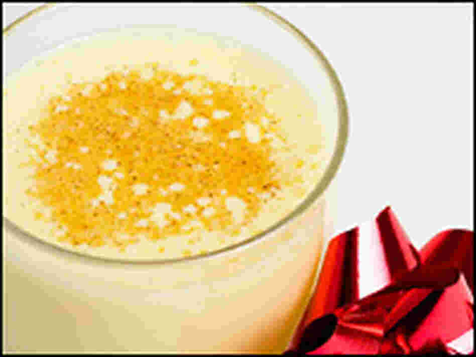 A glass of eggnog A glass of eggnog