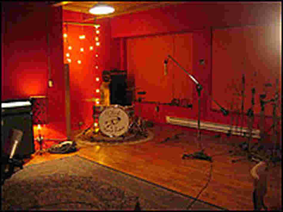 Interior of the hotel2tango, a recording studio in Montreal.