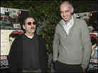 Daniel Clowes and director Terry Zigoff at a preview of 'Art School Confidential.'