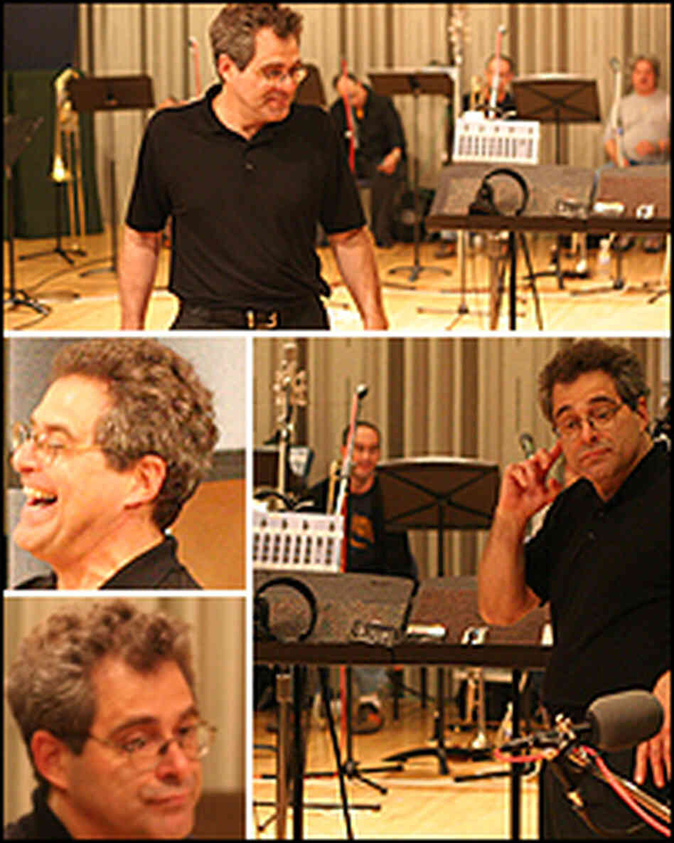 A montage of Ed Palermo and his Big Band in Studio 4A.