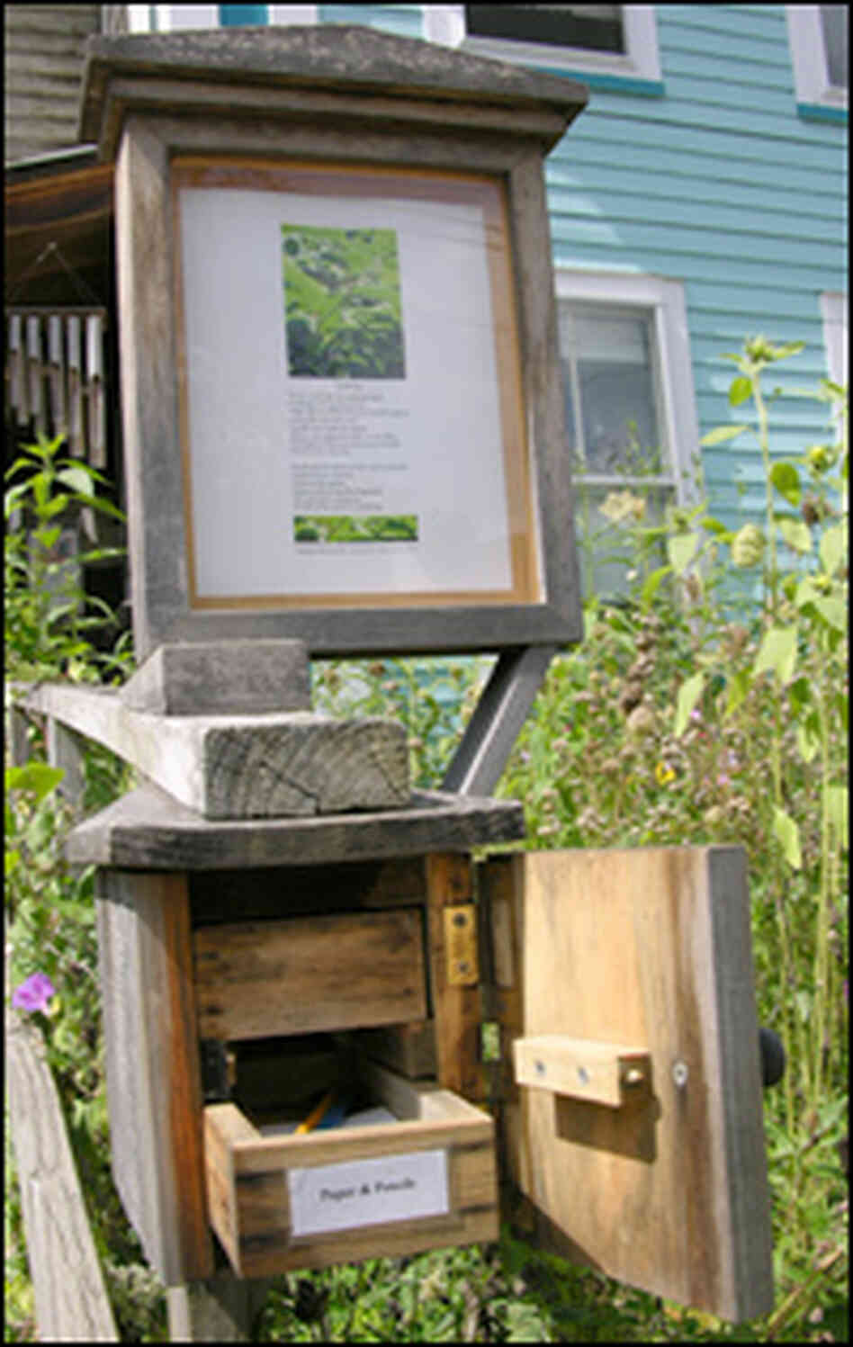 Poetry Box Outside Robison's Home Poetry Box Outside Robison's Home