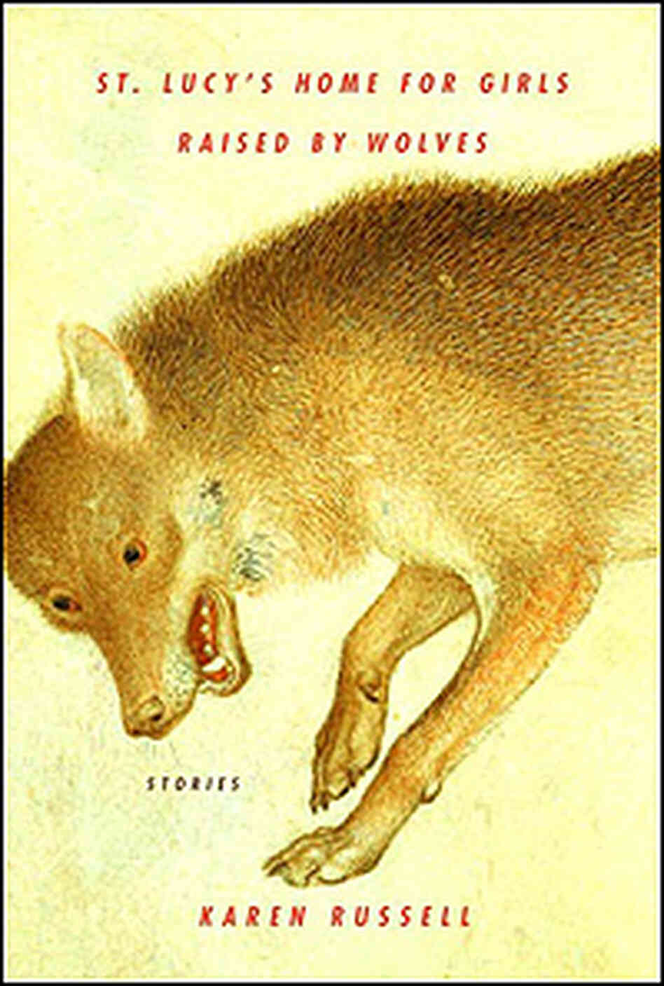 Cover of 'St. Lucy's' shows a painting of a wolf. Cover of 'St. Lucy's' shows a painting of a wolf.