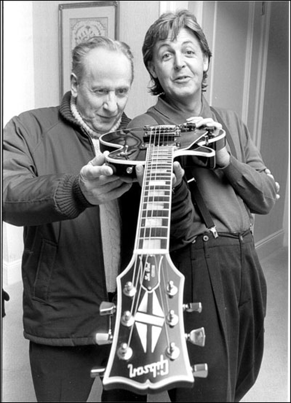 Les Paul and Paul McCartney