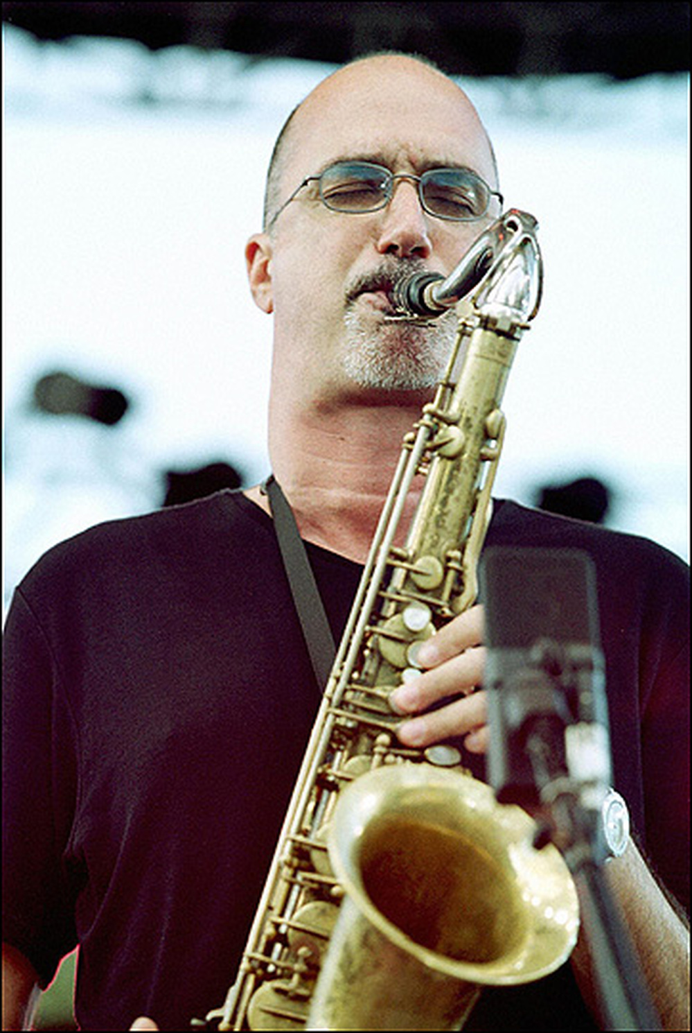 Michael Brecker plays the saxophone