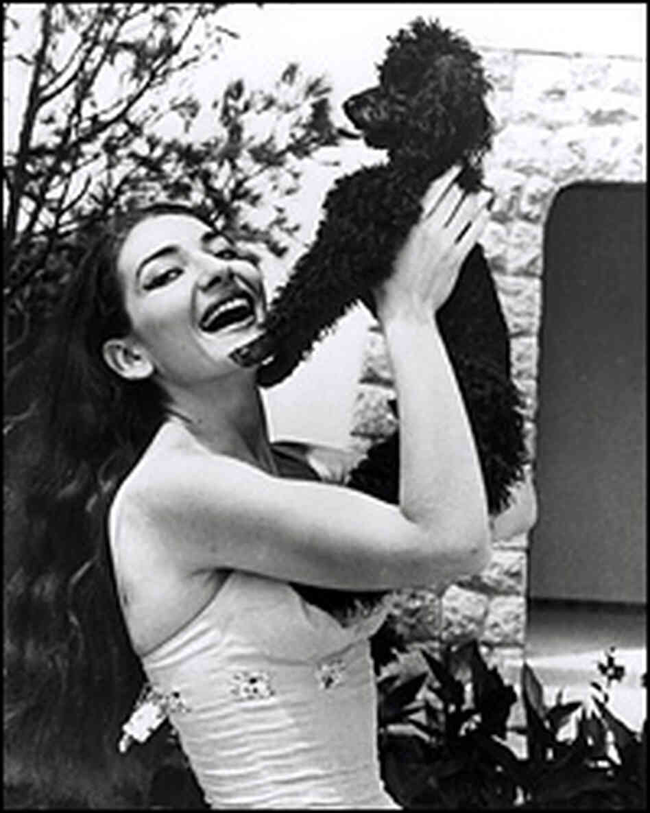 Calas with her dog