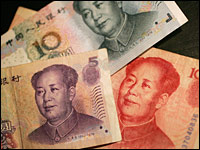 Chinese currency with Mao on it