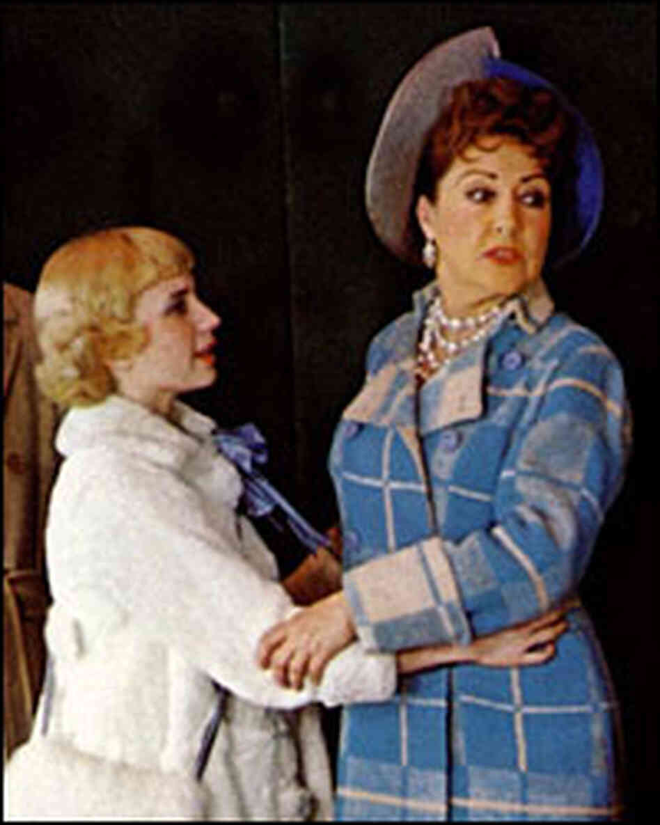 Lane Bradbury and Ethel Merman onstage
