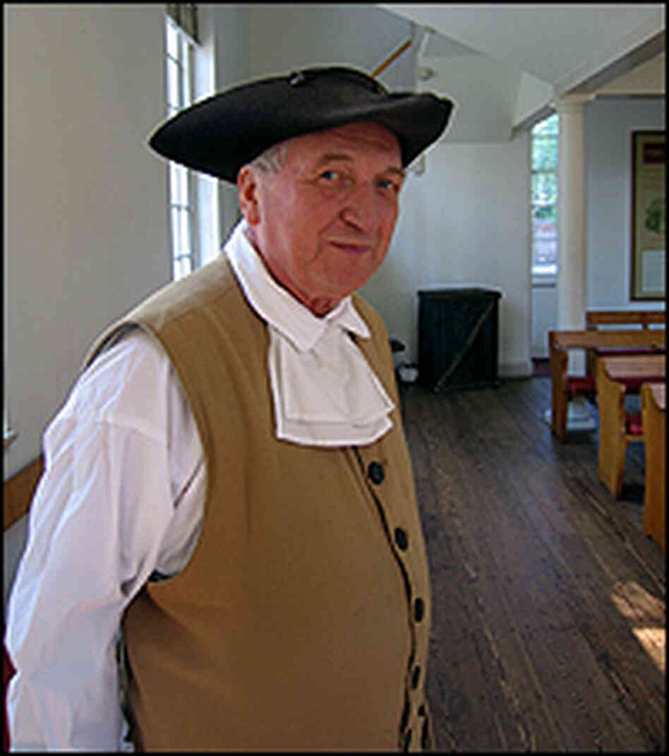 Bill Robling gives tours of the Free Quaker Meeting House in Philadelphia's Old City neighborhood. Bill Robling gives tours of the Free Quaker Meeting House in Philadelphia's Old City neighborhood.