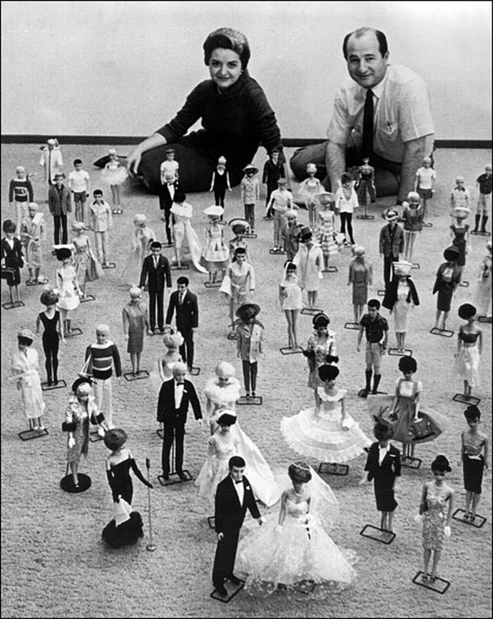 Barbie creator Ruth Handler and her husband Elliot.