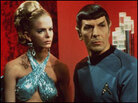 Leonard Nimoy playing Mr. Spock in Star Strek. Leonard Nimoy playing Mr. Spock in Star Strek.