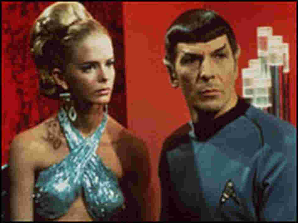 Leonard Nimoy playing Mr. Spock in Star Strek. Leonard Nimoy playing Mr. Spock in Star Strek.