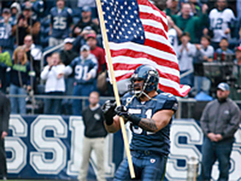 Lofa Tatupu of the Seattle Seahawks. Lofa Tatupu of the Seattle Seahawks.