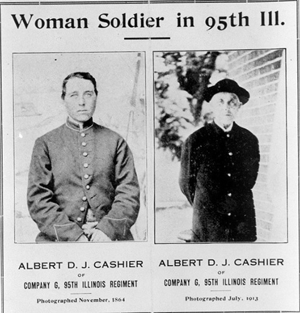 Jennie Hodgers as Albert Cashier. Credit:  Courtesy Abraham Lincoln Presidential Library And Museum