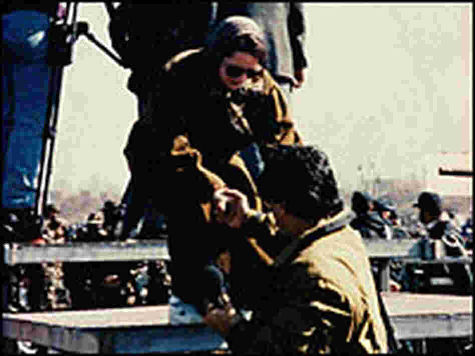 Jackie Lyden reporting on 16th anniversary of revolution