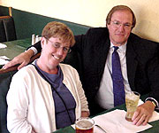 Liane visits with Buffalo mayor Anthony M. Masiello at The Place