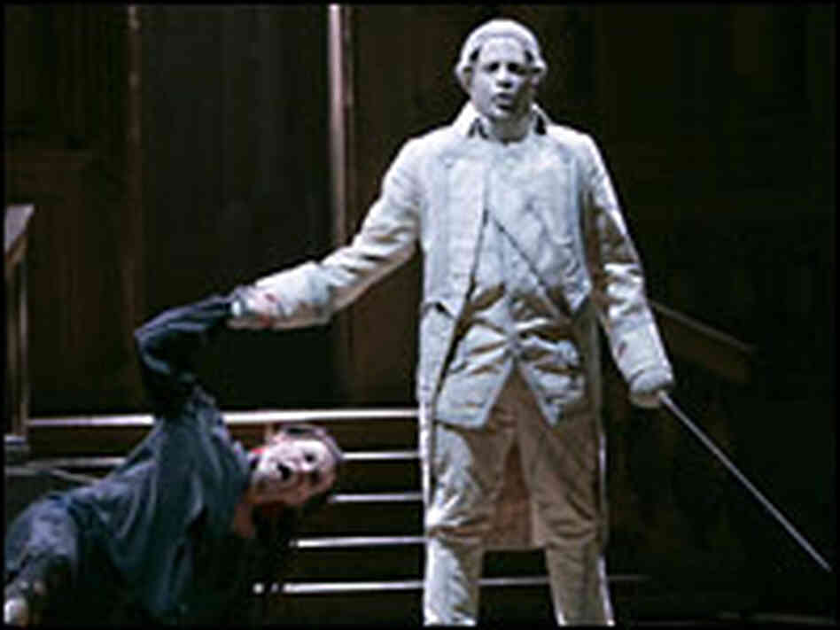 Mariusz Kwiecen as Giovanni and Raymond Aceto as the Commendatore Mariusz Kwiecen as Giovanni and Raymond Aceto as the Commendatore