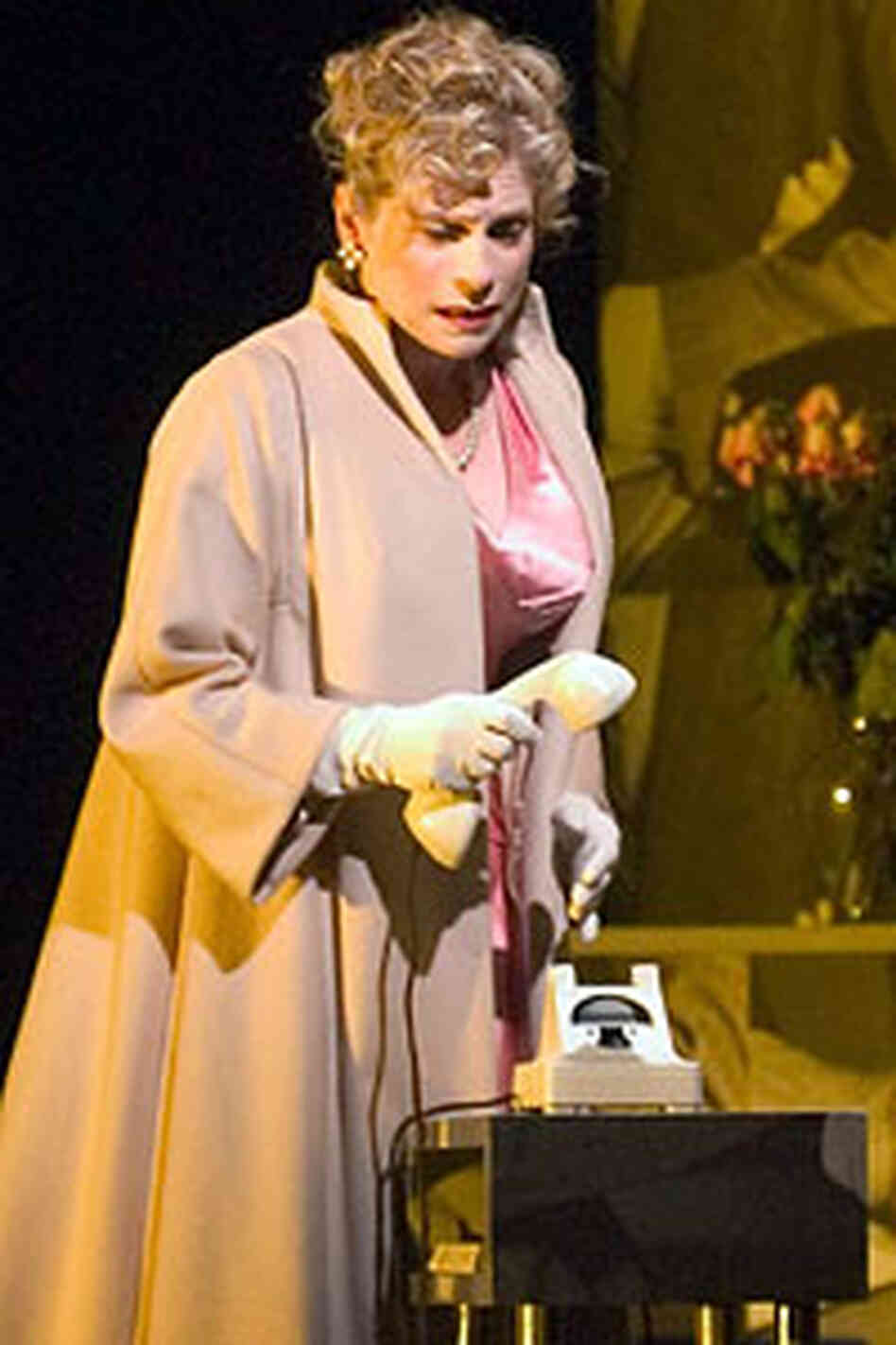 Amy Burton in Poulenc's "La Voix Humaine." Amy Burton in Poulenc's "La Voix Humaine."
