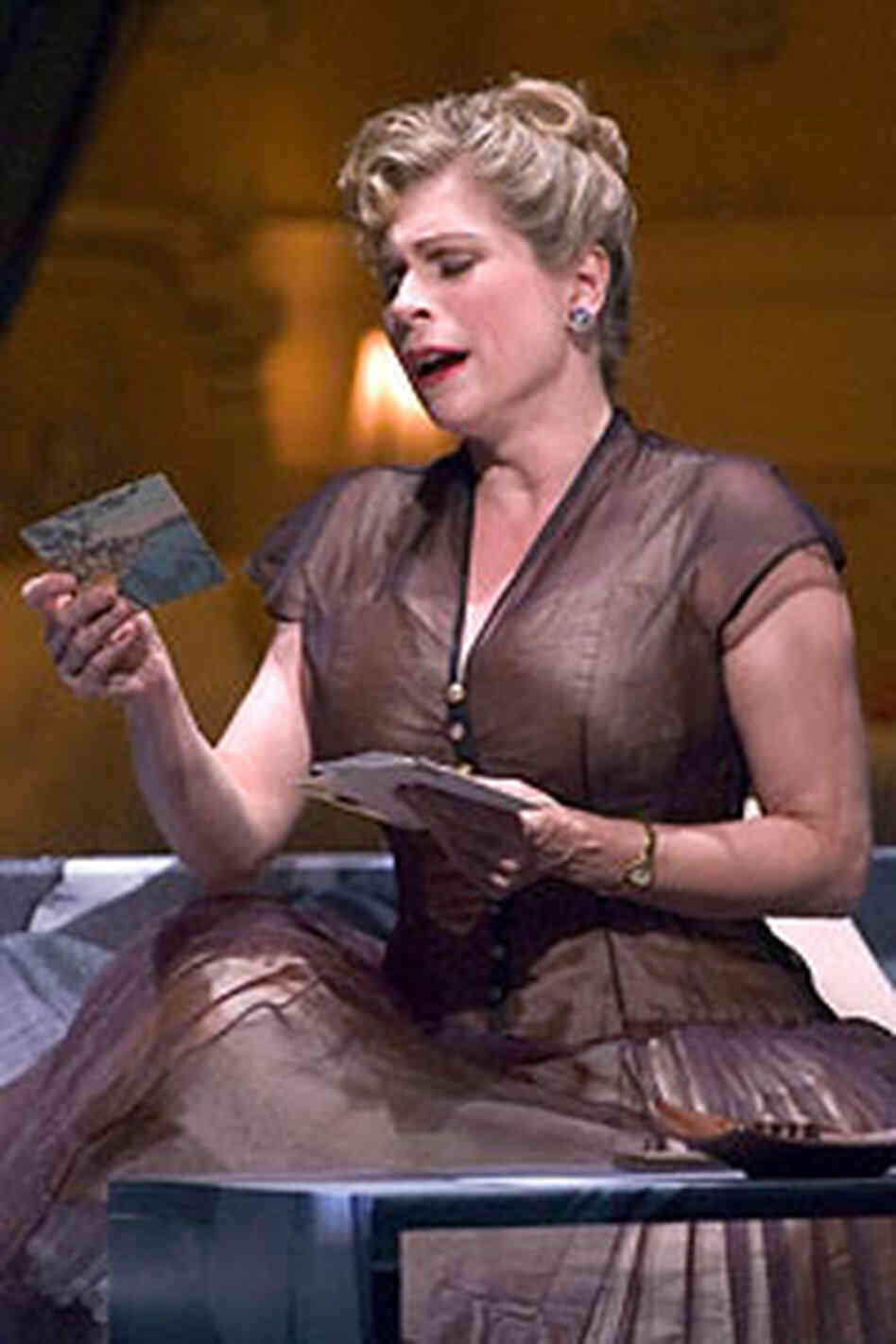 Amy Burton as Elle, in Poulenc's "The Human Voice." Amy Burton as Elle, in Poulenc's "The Human Voice."