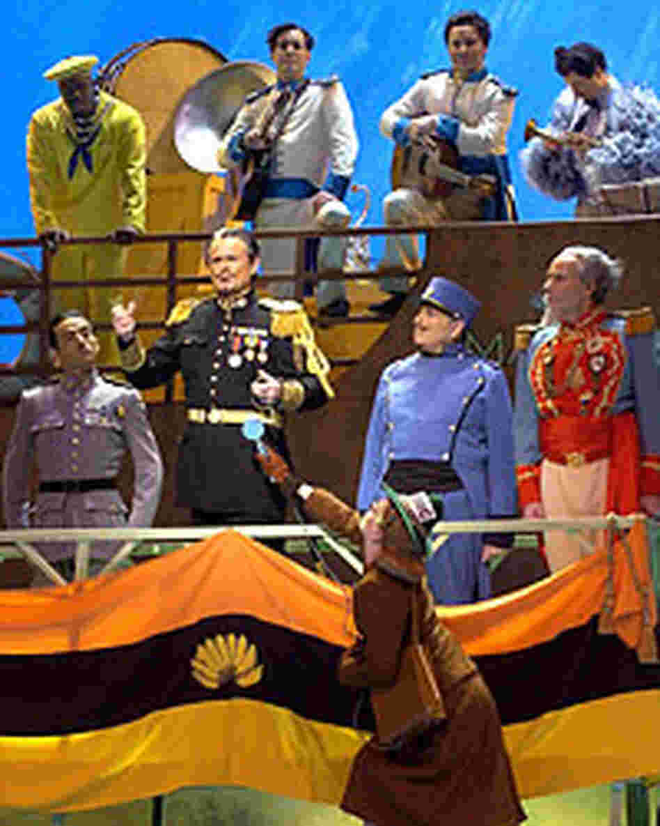 A scene from the comic opera Salsipuedes.