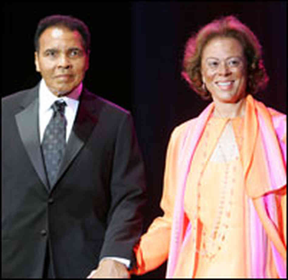 Muhammad Ali and his wife Lonnie