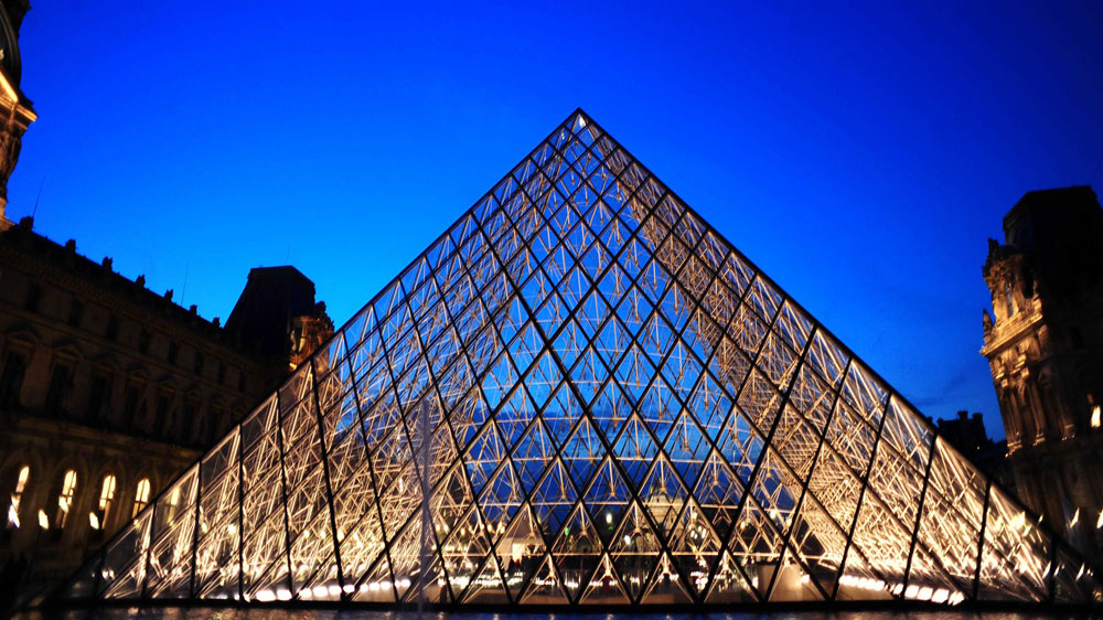 Landmark At The Louvre The Pyramid Turns Npr