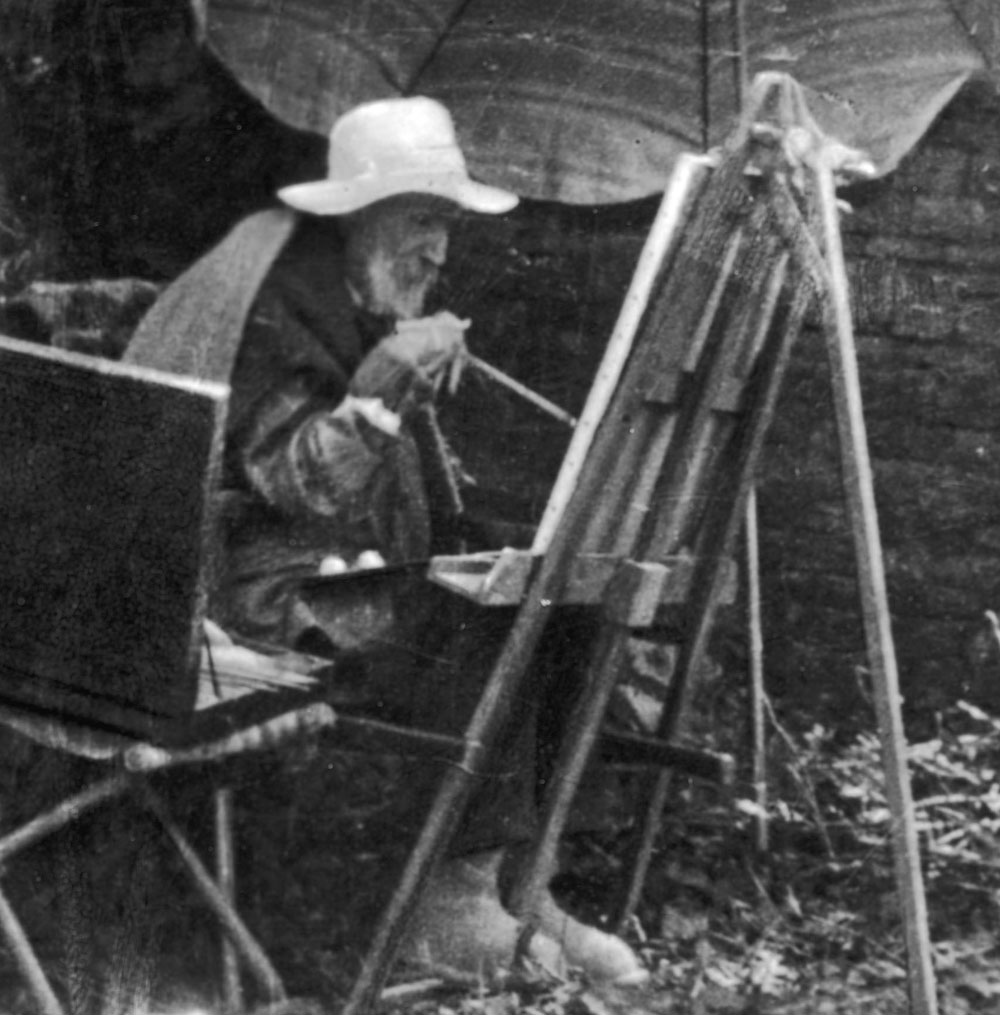 At the end of his life, French impressionist master Pierre-Auguste Renoir continued painting — using a brush tied to his arthritic hand. (Time and Life Pictures/Getty Images)