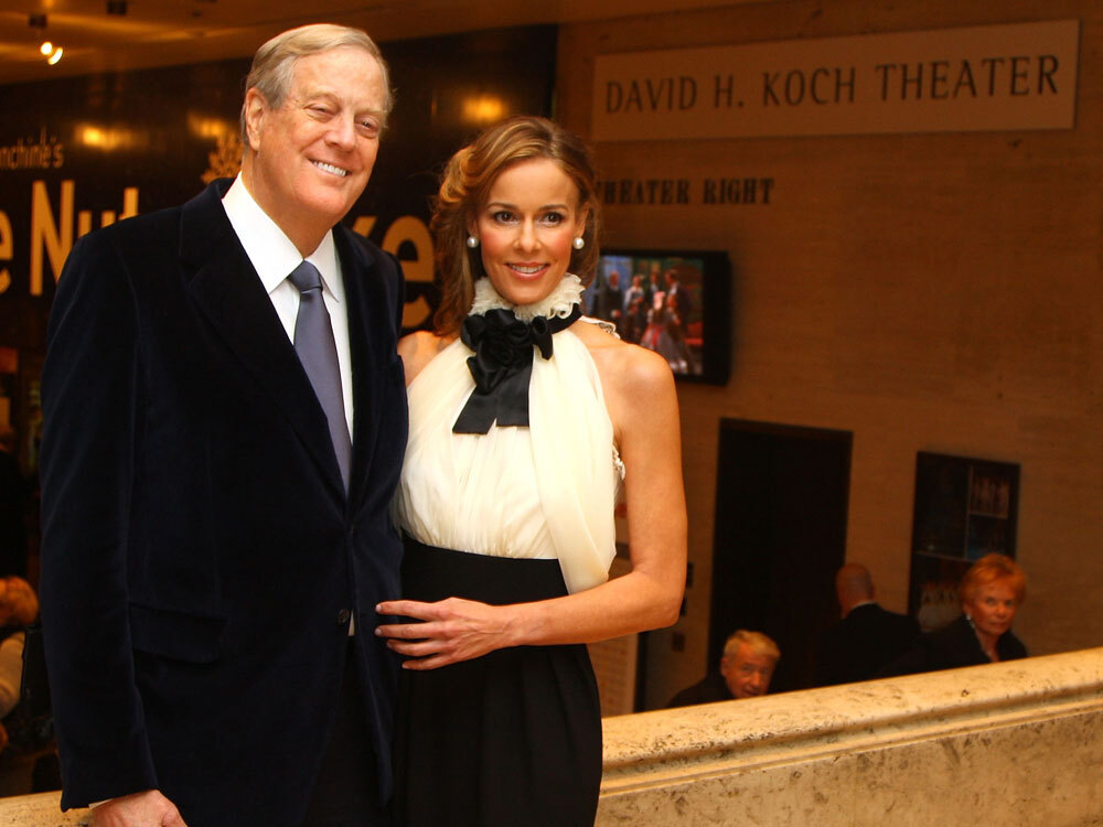 David and Julia Koch attend the opening night celebration of the New York City Ballet at the David H. Koch Theater, Lincoln Center, on Nov. 25, 2008. (Getty Images)