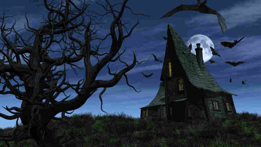 a haunted house