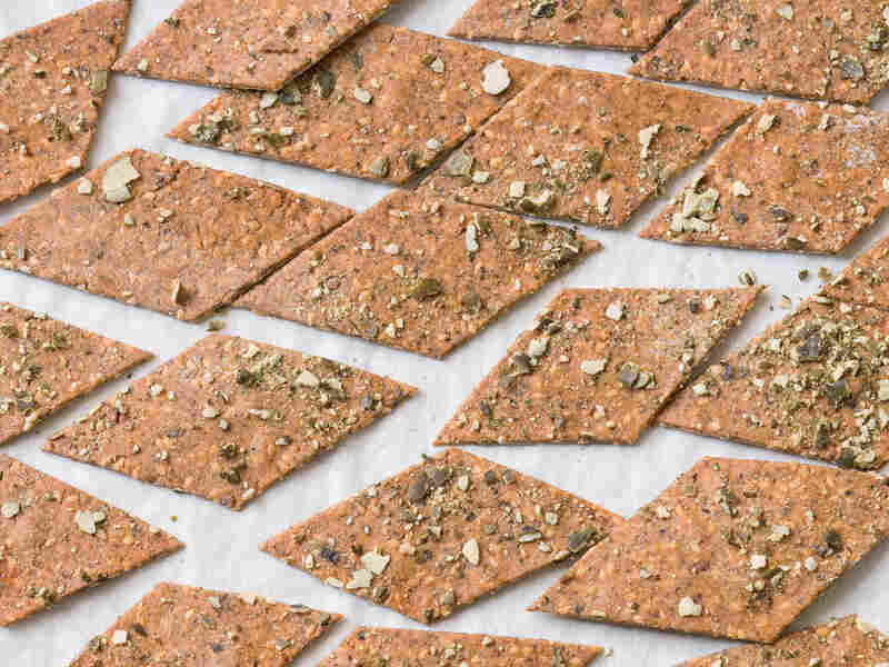 Crispy Rye and Seed Crackers