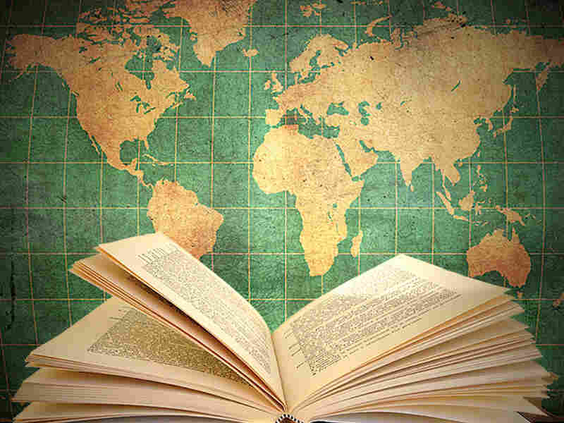 Book and map of the world