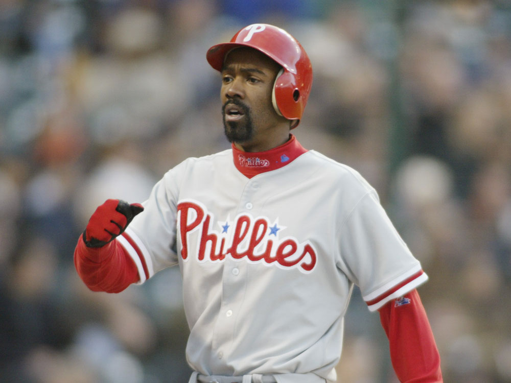 Doug Glanville played the majority of his career with the Philadelphia Phillies, his favorite team when he was growing up. (Getty Images)