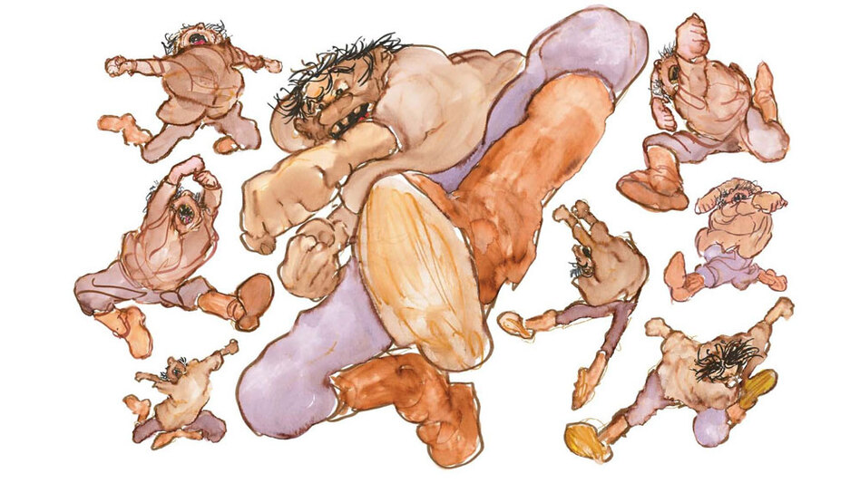 <strong>Phantom Tantrum:</strong> Jules Feiffer and Norton Juster — who collaborated 50 years ago on <em>The Phantom Tollbooth</em> -- have reunited to create <em>The Odious Ogre.</em> In one of their favorite scenes, the Odious Ogre himself throws an impassioned tantrum.