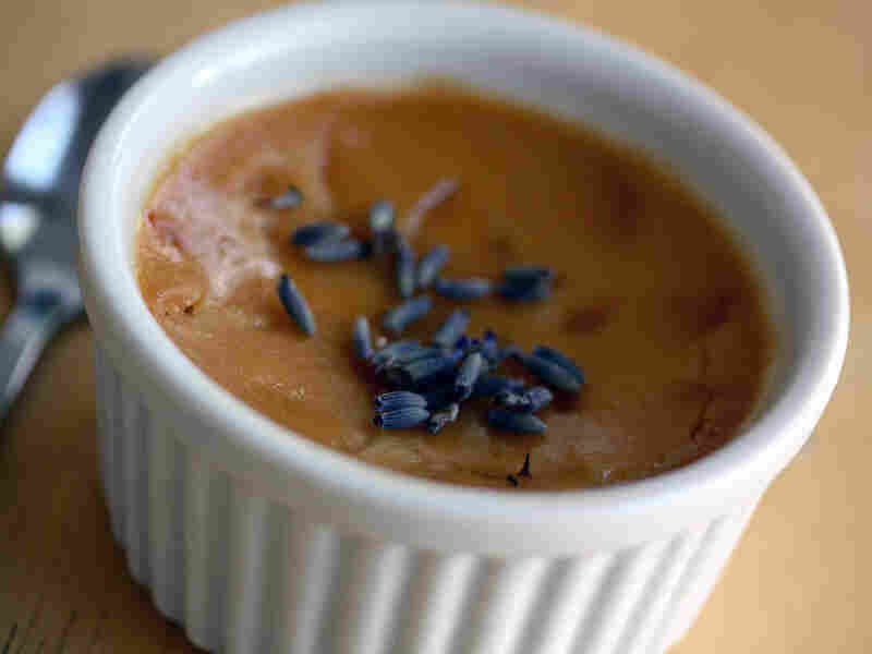 Caramel-Lavender Pots De Creme
