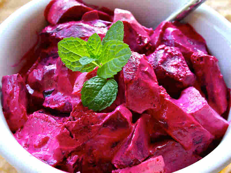 Minted Beet Salad With Garlicky Yogurt