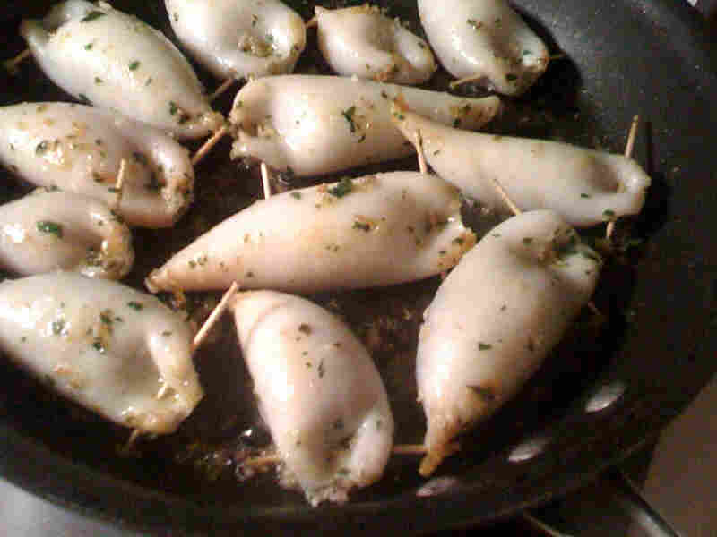 Braised Stuffed Calamari