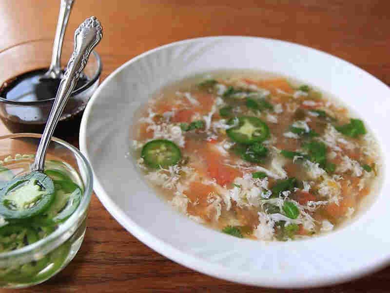 Chef Vinod's Tomato Egg Drop Soup
