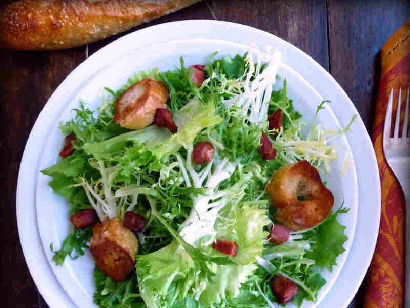 Frisee And Escarole Salad With Lardons