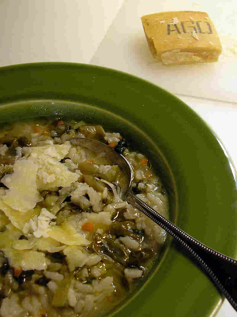 Rice And Lettuce Soup